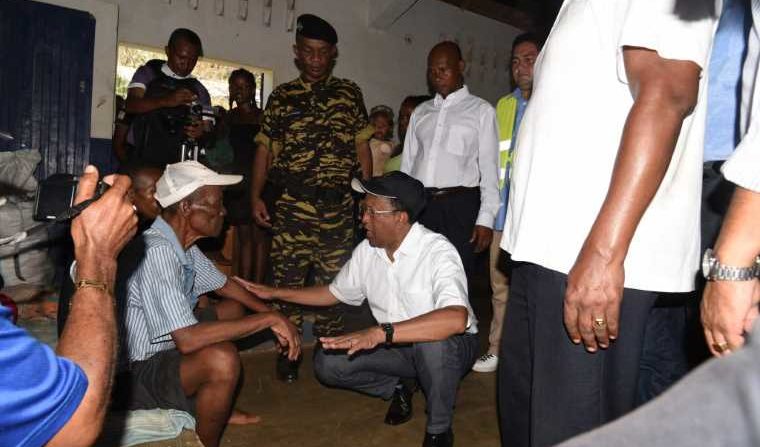 Président Rajaonarimampianina - Cyclone Enawo Madagascar