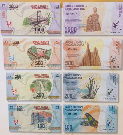 Billets da banque Madagascar
